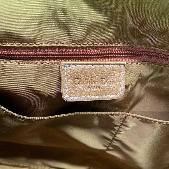 Auth DIOR/ChristianDior - Brown Leather Handbag - Picture 12 of 16